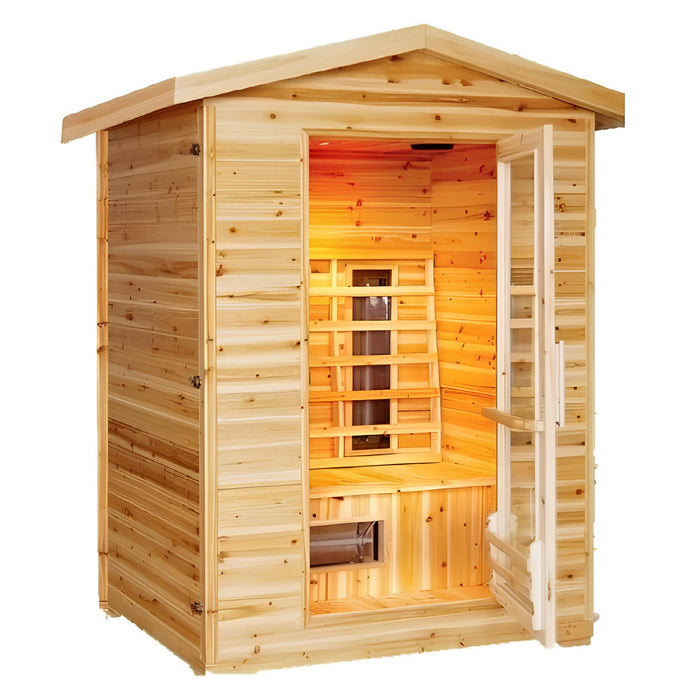 Sunray Burlington 2-Person Outdoor Infrared Sauna HL200D