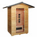 Sunray Burlington 200D3 two-person outdoor infrared sauna front exterior