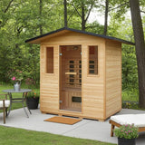 Sunray Cayenne 4 - Person Infrared Outdoor Sauna 400D3 - Topture