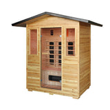 Sunray Cayenne 4 - Person Infrared Outdoor Sauna 400D3 - Topture