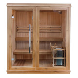 SunRay Charleston HL400TN | 4 - Person Indoor Traditional Sauna - Topture