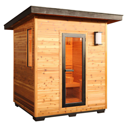 SunRay Denali 4 - Person Traditional Outdoor Sauna 400D5 - Topture