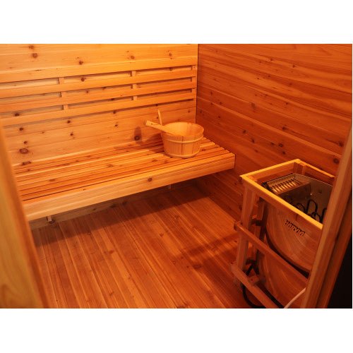 SunRay Denali 4 - Person Traditional Outdoor Sauna 400D5 - Topture