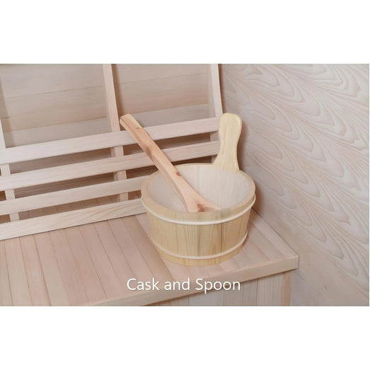 Sunray Eagle 2 - Person Outdoor Traditional Sauna HL200D1 - Topture