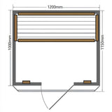Sunray Evansport 2 - Person Indoor Infrared Sauna HL200K2 - Topture