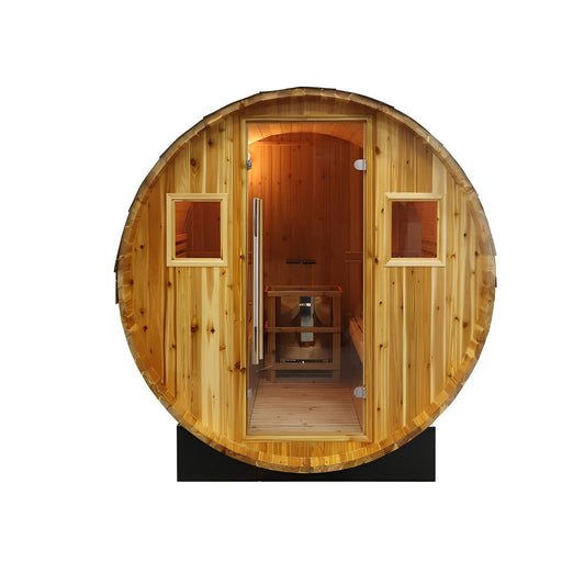 Sunray Galley 400SH | 4 - Person Traditional Barrel Sauna - Topture