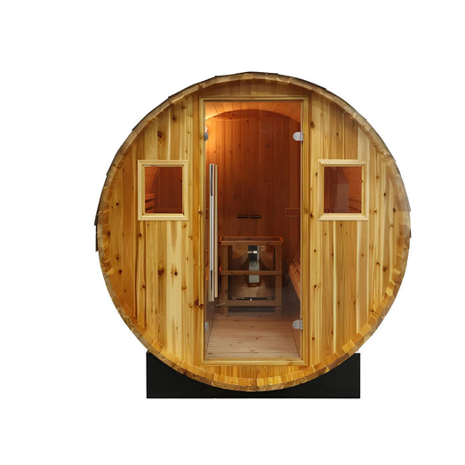 Sunray Galley 400SH | 4 - Person Traditional Barrel Sauna - Topture