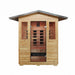 SunRay Grandby 300D3 outdoor infrared sauna straight front elevation
