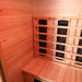 SunRay Grandby 300D3 interior showing carbon infrared heater panels