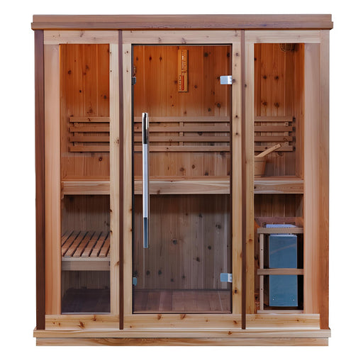 Sunray Hampton 300TN | 3 - Person Indoor Traditional Sauna - Topture