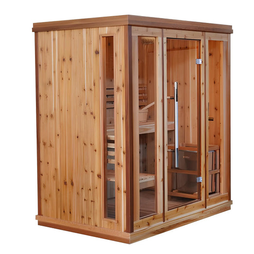 Sunray Hampton 300TN | 3 - Person Indoor Traditional Sauna - Topture