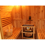 Sunray Oasis 300SC | 2 - 4 - Person Traditional Canopy Barrel Sauna - Topture
