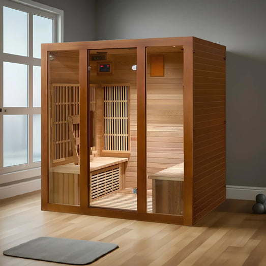 Sunray Roslyn 4 - Person Infrared Indoor Sauna HL400KS - Topture