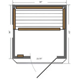 Sunray Sedona 1 - 2 Person Indoor Infrared Sauna HL100K - Topture