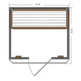 Sunray Sierra 2 - Person Indoor Infrared Sauna HL200K - Topture