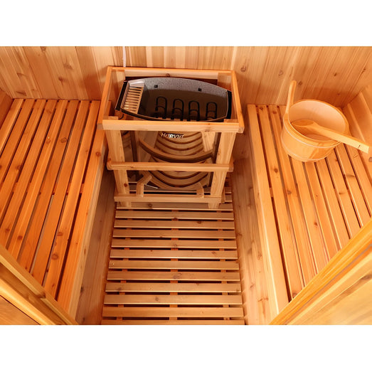 Sunray Solace 200SH | 2 - Person Traditional Barrel Sauna - Topture