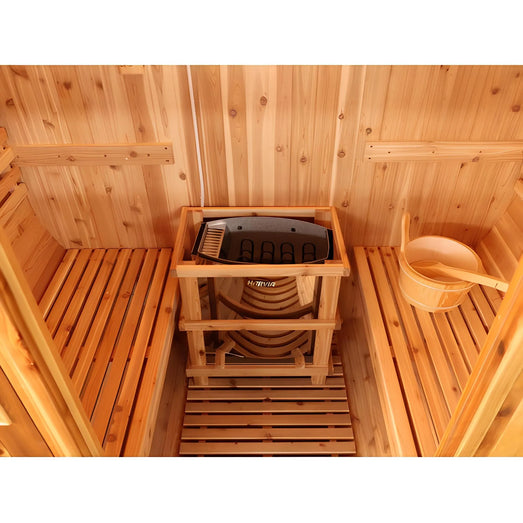 Sunray Solace 200SH | 2 - Person Traditional Barrel Sauna - Topture