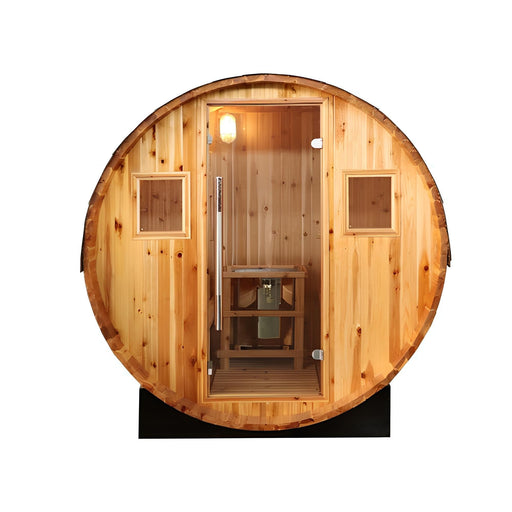 Sunray Solace 200SH | 2 - Person Traditional Barrel Sauna - Topture