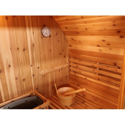 Sunray Solace 200SH | 2 - Person Traditional Barrel Sauna - Topture