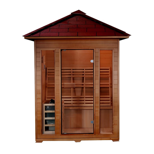 Sunray Waverly 3 - Person Traditional Outdoor Sauna HL300D2 - Topture