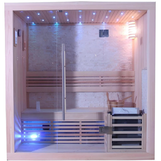 SunRay Westlake 3 - Person Indoor Traditional Sauna HL300LX - Topture