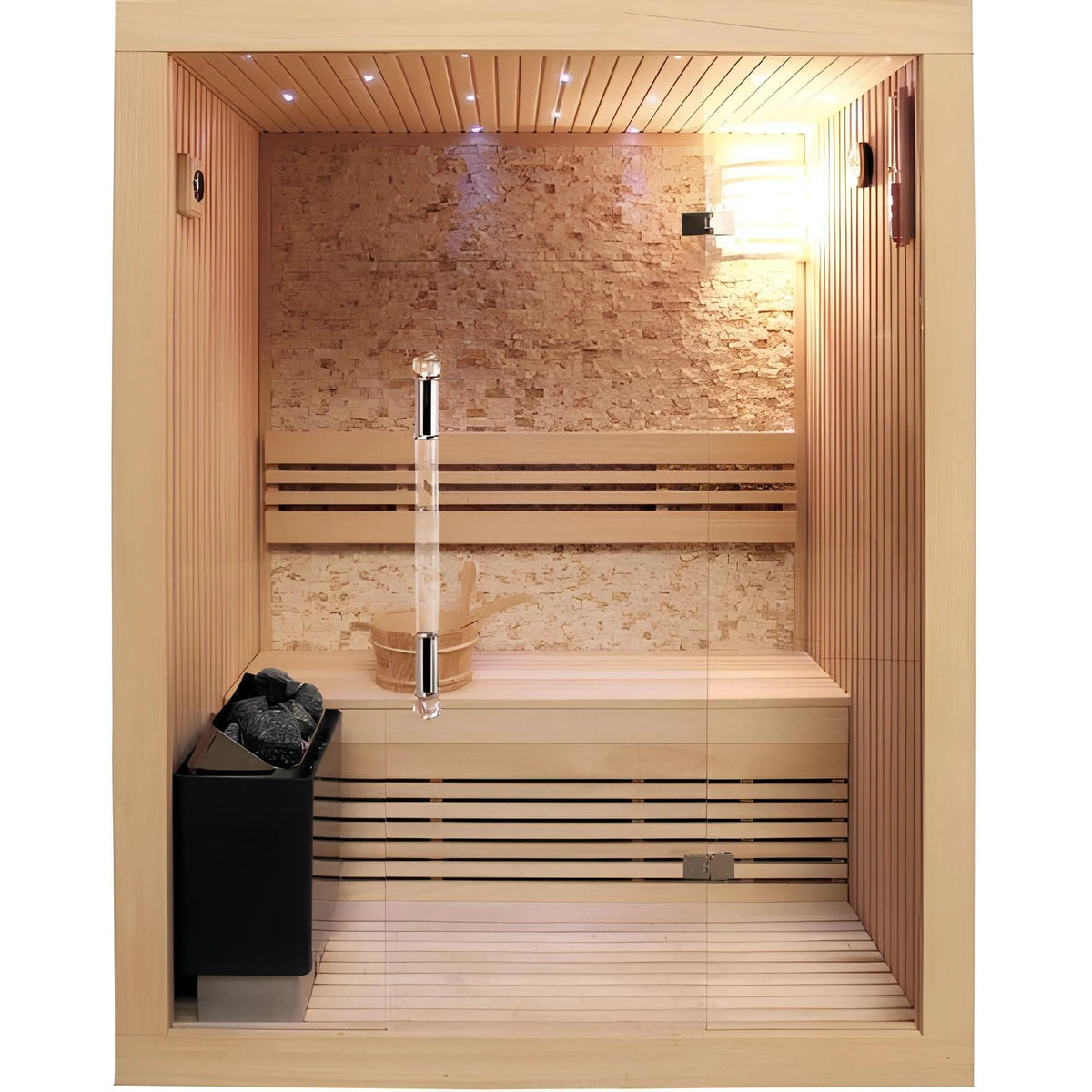 SunRay Westlake 3 - Person Indoor Traditional Sauna HL300LX - Topture