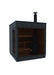 ThermaSol Nordic Misty outdoor sauna cabin with wood-burning stove and chimney