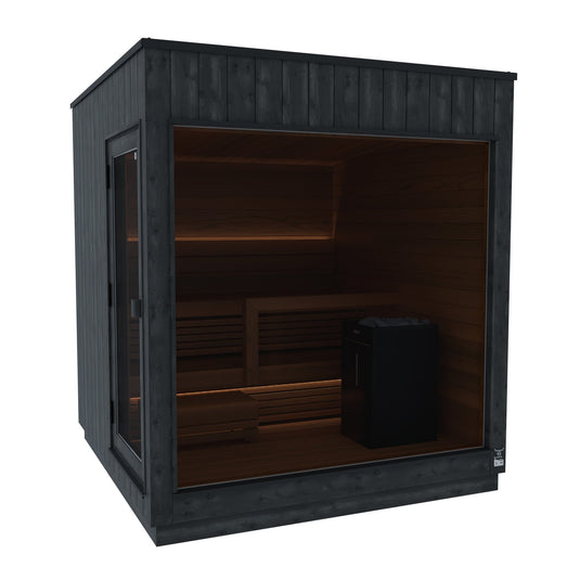 ThermaSol Nordic Misty Medium Sauna Cabin — Electric, door Left