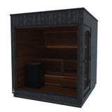 ThermaSol Nordic Misty Medium Sauna Cabin — Electric, door Right