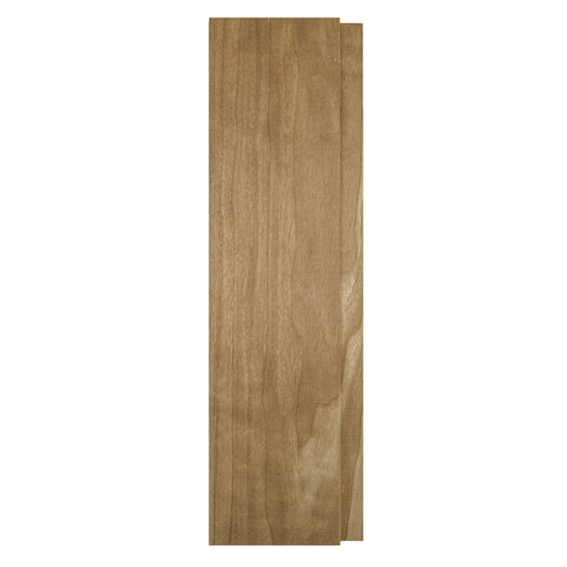 Thermo-Aspen 1x4 tongue-and-groove paneling board, face grain shown straight on from above