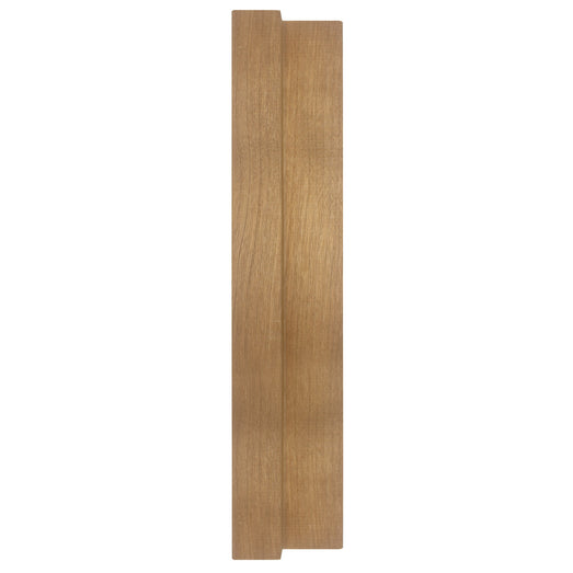 Thermo-Aspen 2x3 tongue-and-groove paneling board, straight-on face grain with stepped edge