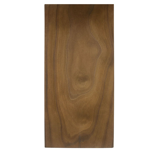 Thermo-Radiata Pine 2x6 bench board, top-down view of the face grain with a swirling knot pattern