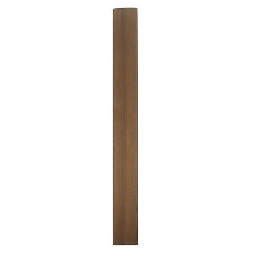 Thermo-Radiata Pine 1x2 Door Trim piece, top-down view of the face grain along its full length