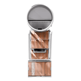 Thermowood & Stainless Drip Tray - Topture