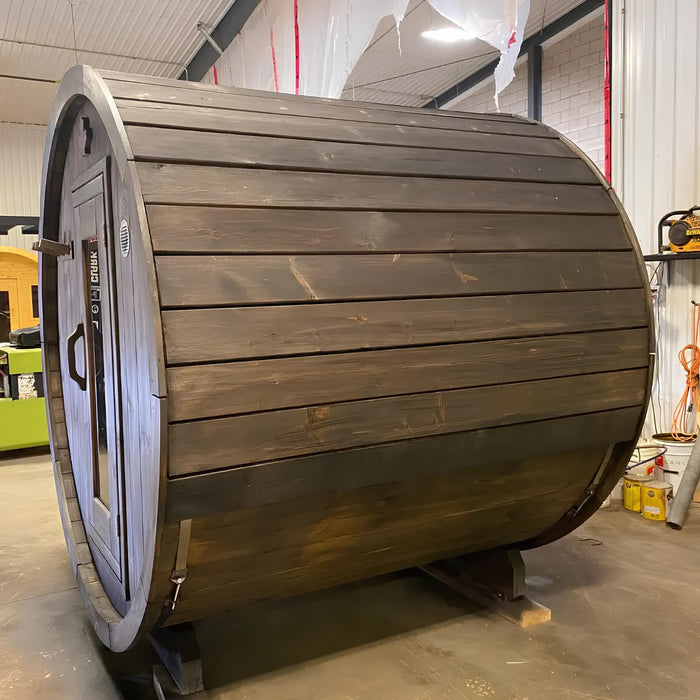 True North 2-4 Person 6' Long Barrel Sauna