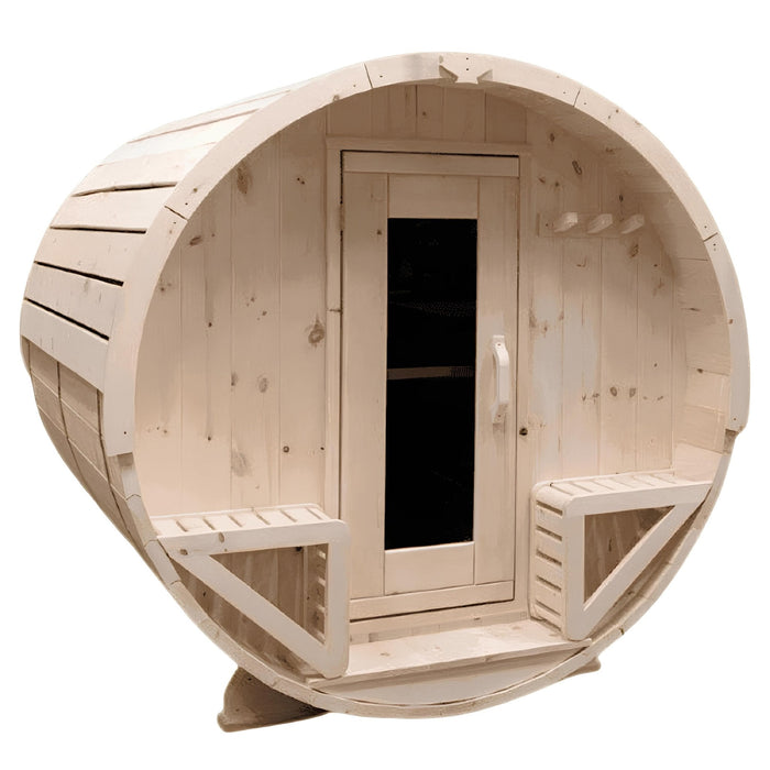 True North 4 - 6 Person 8' Long Barrel Sauna - Topture