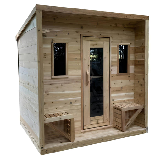 True North 5 Person Outdoor Traditional Cabin Sauna - Topture