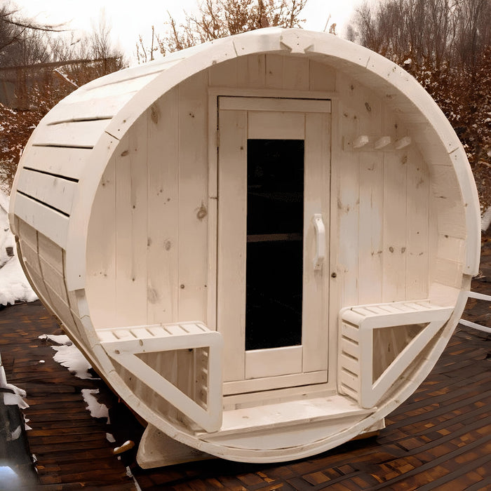 True North 6 - 8 Person 9' Long Barrel Sauna - Topture