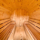 True North 8 Person 10' Long Barrel Sauna - Topture
