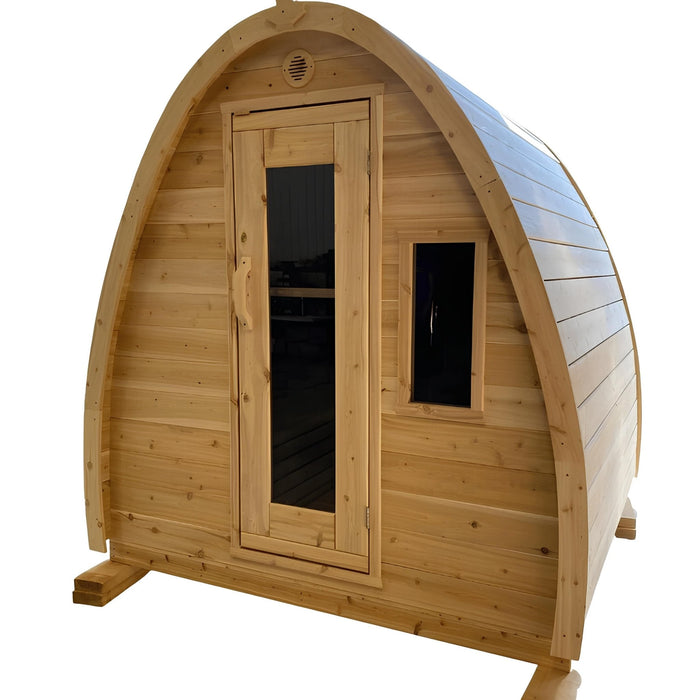 True North Large Pod 4 - 8 Person Outdoor Sauna - Topture