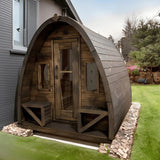 True North Pod 4 - 8 Person Outdoor Sauna - Topture