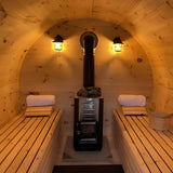True North Sauna 4 - 6 Person 8' Long Barrel Sauna - Topture