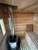 True North Sauna 5 Person Outdoor Traditional Cabin Sauna - Topture
