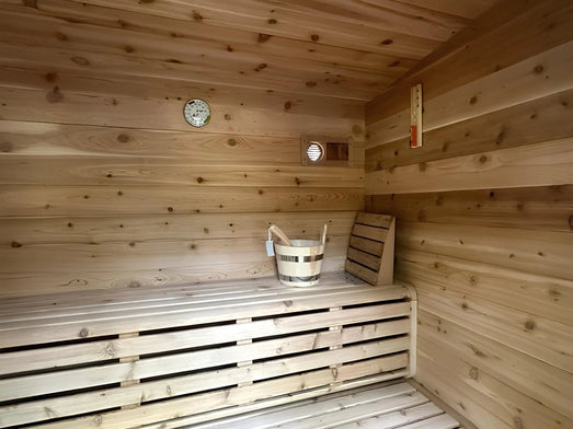 True North Sauna 5 Person Outdoor Traditional Cabin Sauna - Topture
