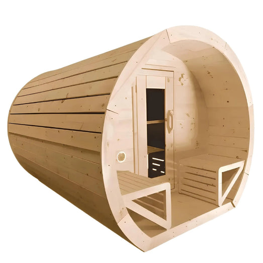 True North Schooner 2 - 8 Person Outdoor Barrel Sauna - Topture