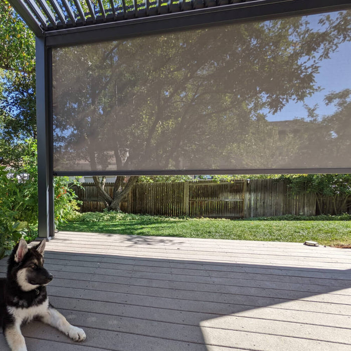 Wind Resistant Side Shade/Screen for 10 ft width on Pergola - Topture