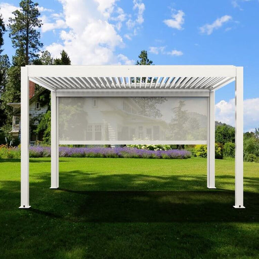 Wind Resistant Side Shade/Screen for 10 ft width on Pergola - Topture