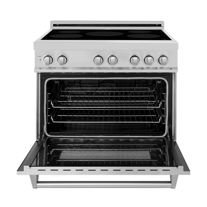 Zline 36" Induction Range with a 5 Element Stove and Electric Oven - Topture