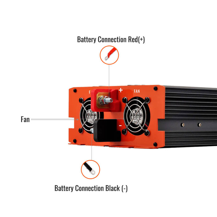 1000 Watt Industrial Pure Sine Wave Inverter - Topture