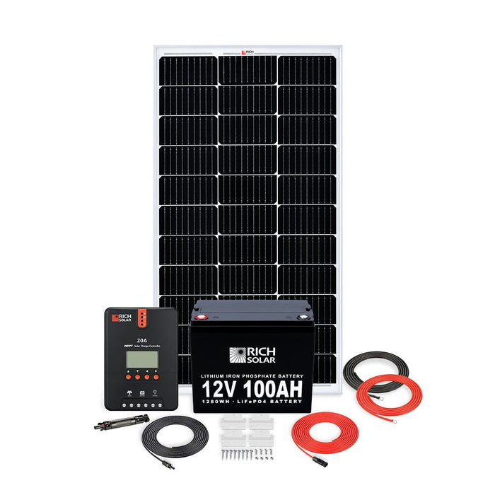 100W RV 12V Kit - Topture